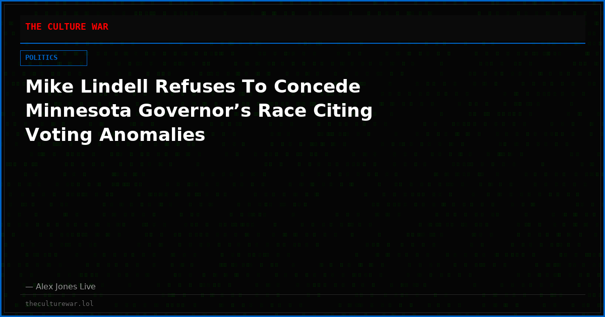 Mike Lindell Refuses To Concede Minnesota Governor’s Race Citing Voting Anomalies