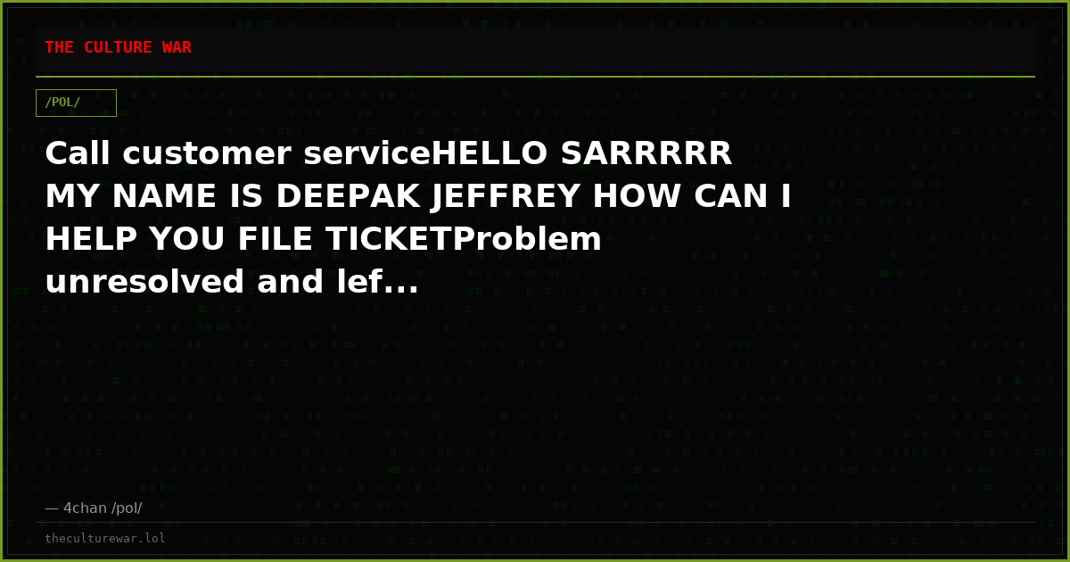 Call customer serviceHELLO SARRRRR MY NAME IS DEEPAK JEFFREY HOW CAN I HELP YOU FILE TICKETProblem unresolved and lef...