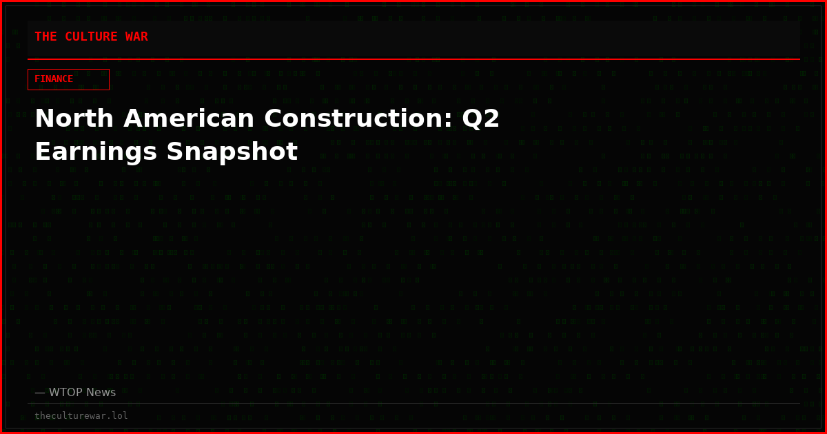 North American Construction: Q2 Earnings Snapshot