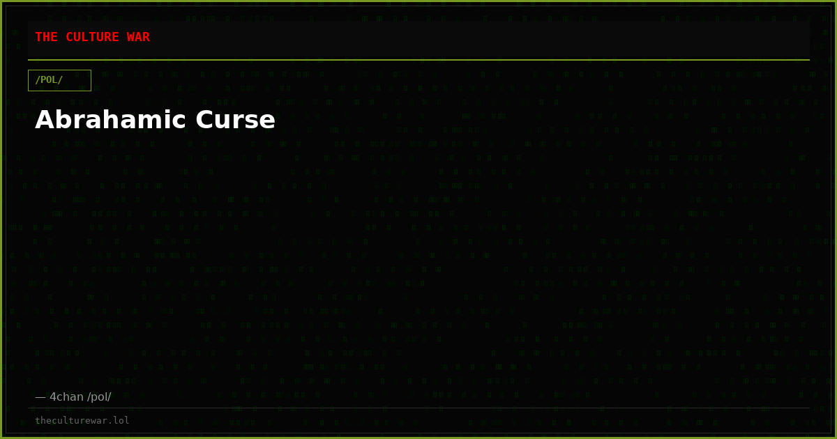 Abrahamic Curse