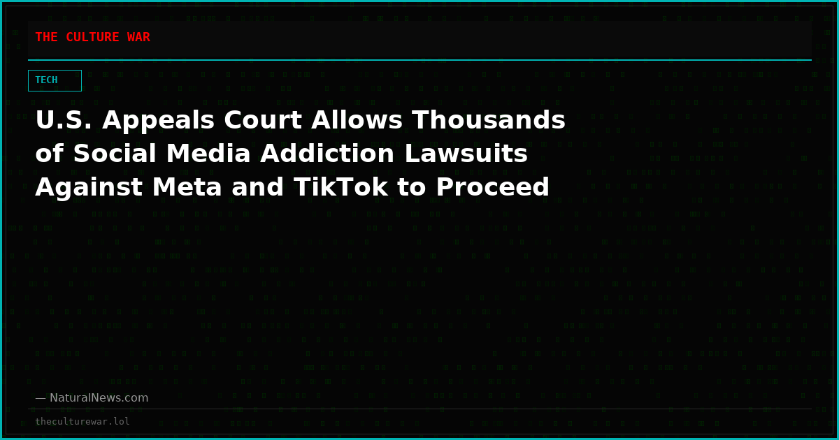 U.S. Appeals Court Allows Thousands of Social Media Addiction Lawsuits Against Meta and TikTok to Proceed