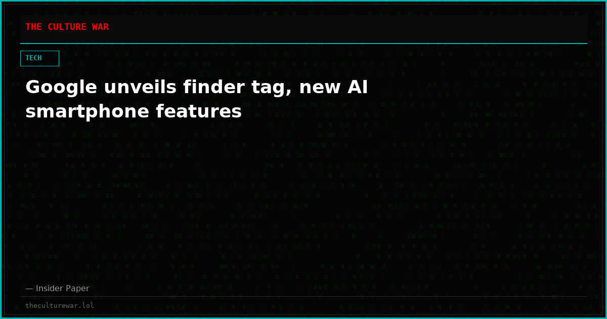 Google unveils finder tag, new AI smartphone features