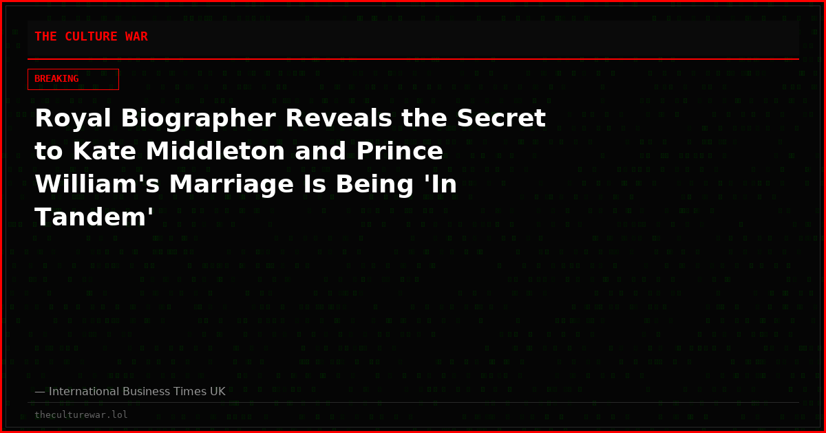 Royal Biographer Reveals the Secret to Kate Middleton and Prince William's Marriage Is Being 'In Tandem'
