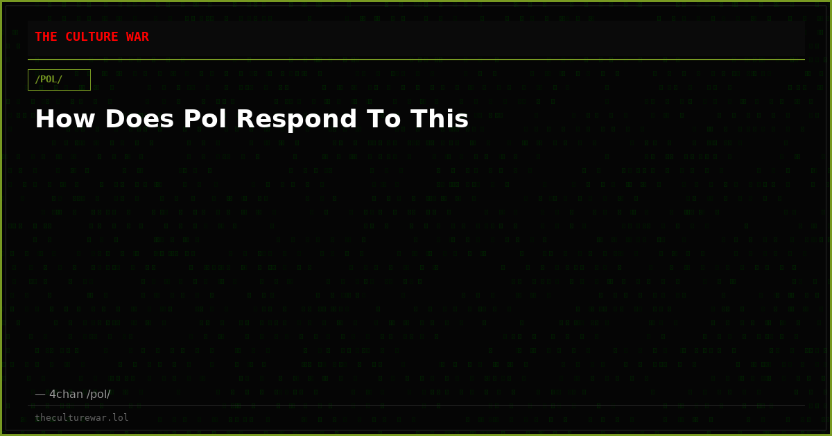 How Does Pol Respond To This