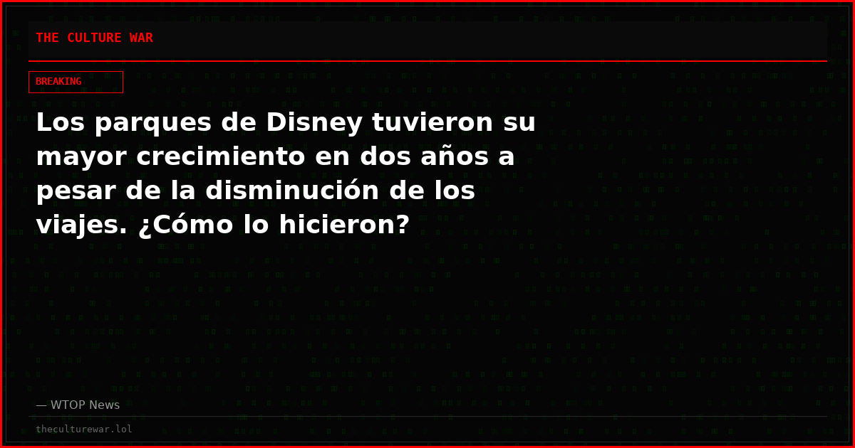 Los parques de Disney tuvieron su mayor crecimiento en dos años a pesar de la disminución de los viajes. ¿Cómo lo hicieron?