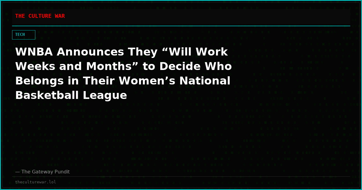WNBA Announces They “Will Work Weeks and Months” to Decide Who Belongs in Their Women’s National Basketball League
