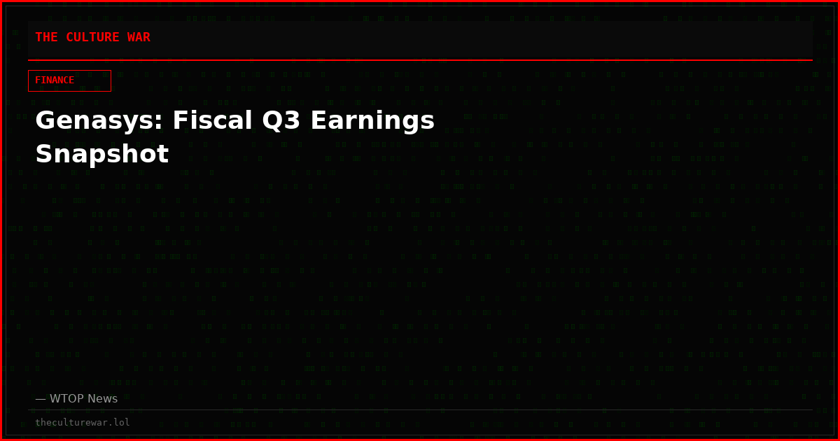Genasys: Fiscal Q3 Earnings Snapshot