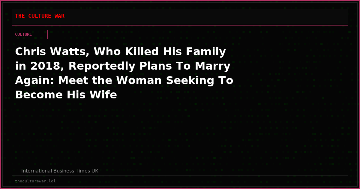 Chris Watts, Who Killed His Family in 2018, Reportedly Plans To Marry Again: Meet the Woman Seeking To Become His Wife