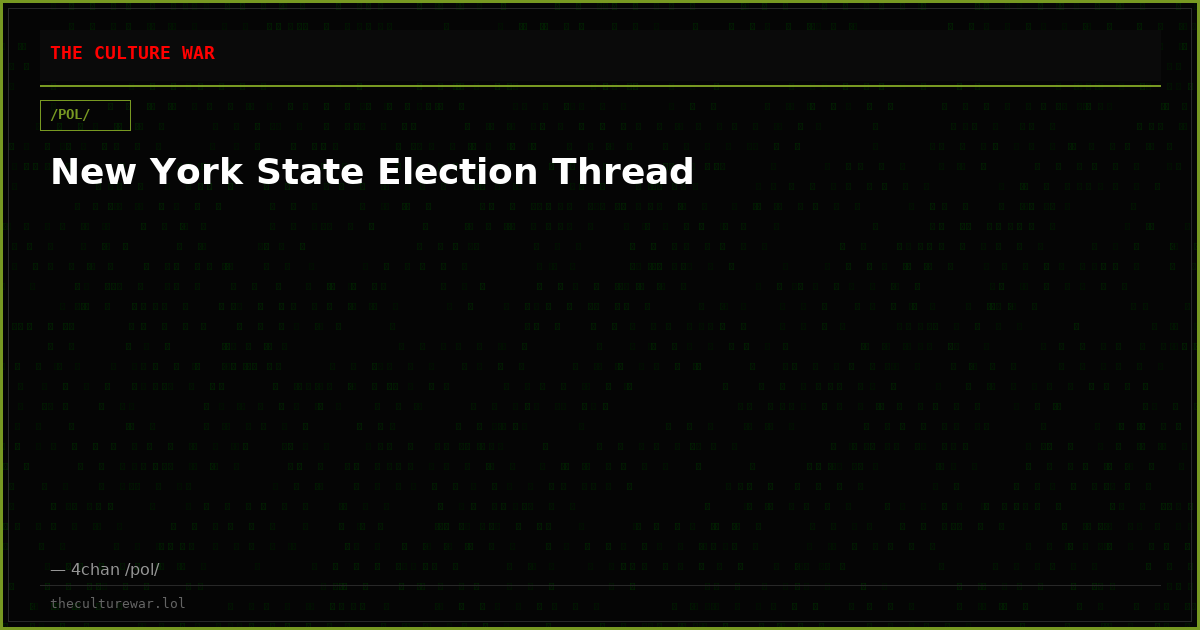 New York State Election Thread