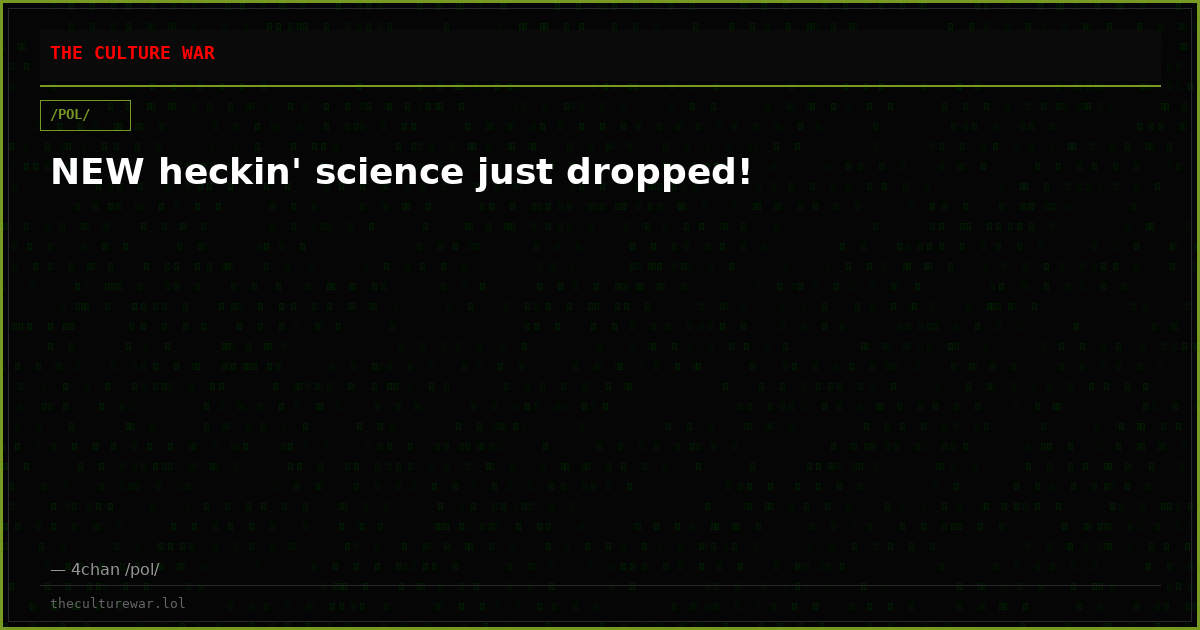 NEW heckin' science just dropped!