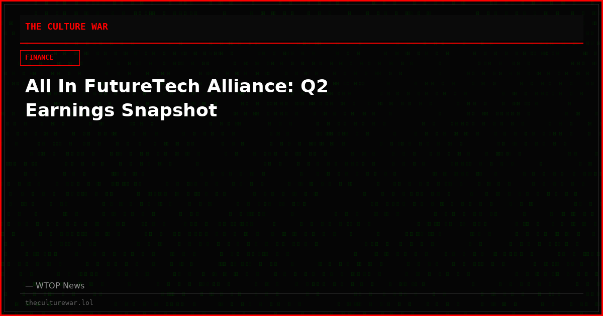 All In FutureTech Alliance: Q2 Earnings Snapshot