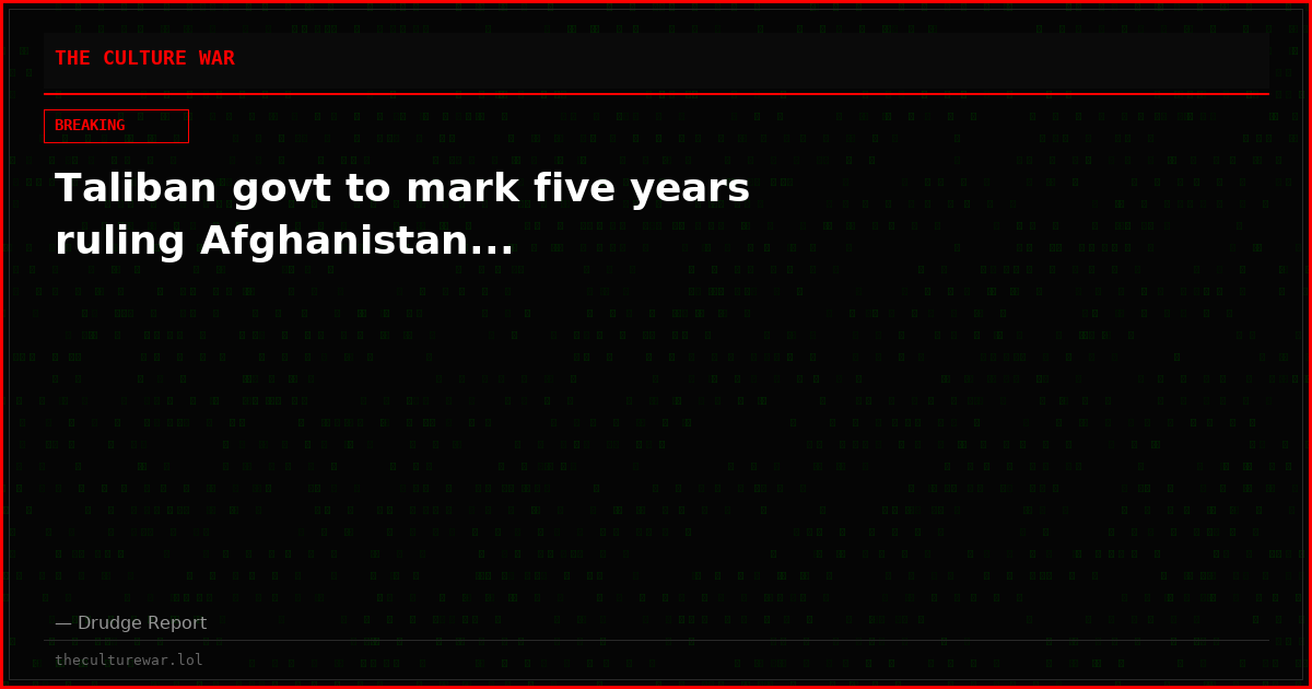 Taliban govt to mark five years ruling Afghanistan...