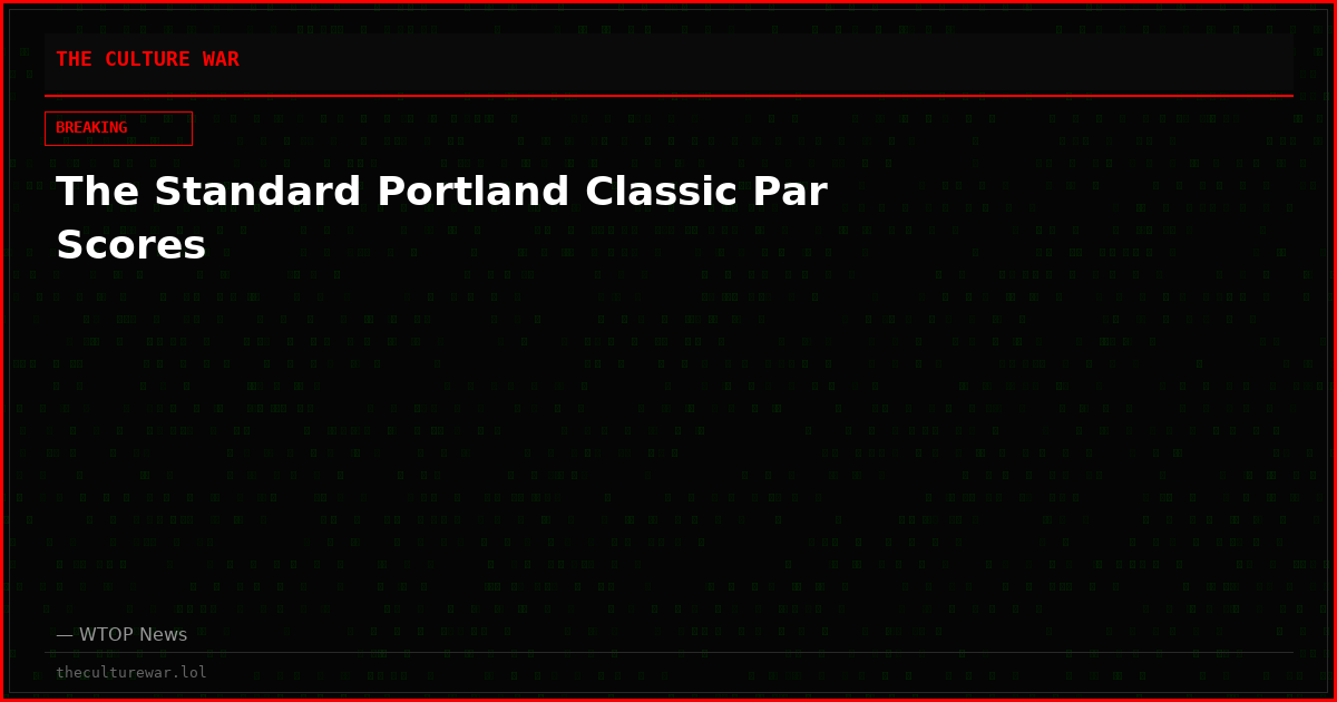 The Standard Portland Classic Par Scores