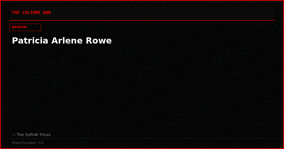 Patricia Arlene Rowe
