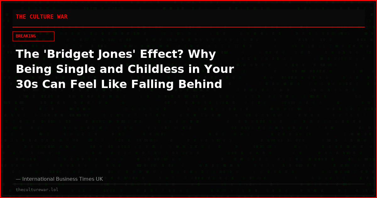 The 'Bridget Jones' Effect? Why Being Single and Childless in Your 30s Can Feel Like Falling Behind