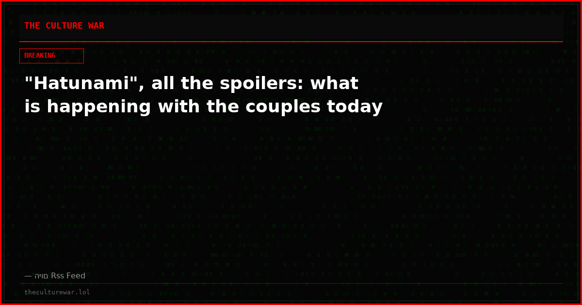 "Hatunami", all the spoilers: what is happening with the couples today