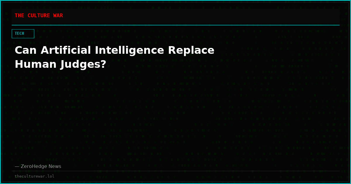 Can Artificial Intelligence Replace Human Judges?
