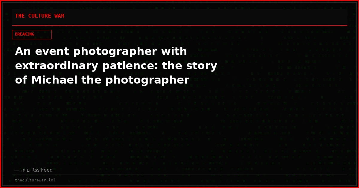 An event photographer with extraordinary patience: the story of Michael the photographer