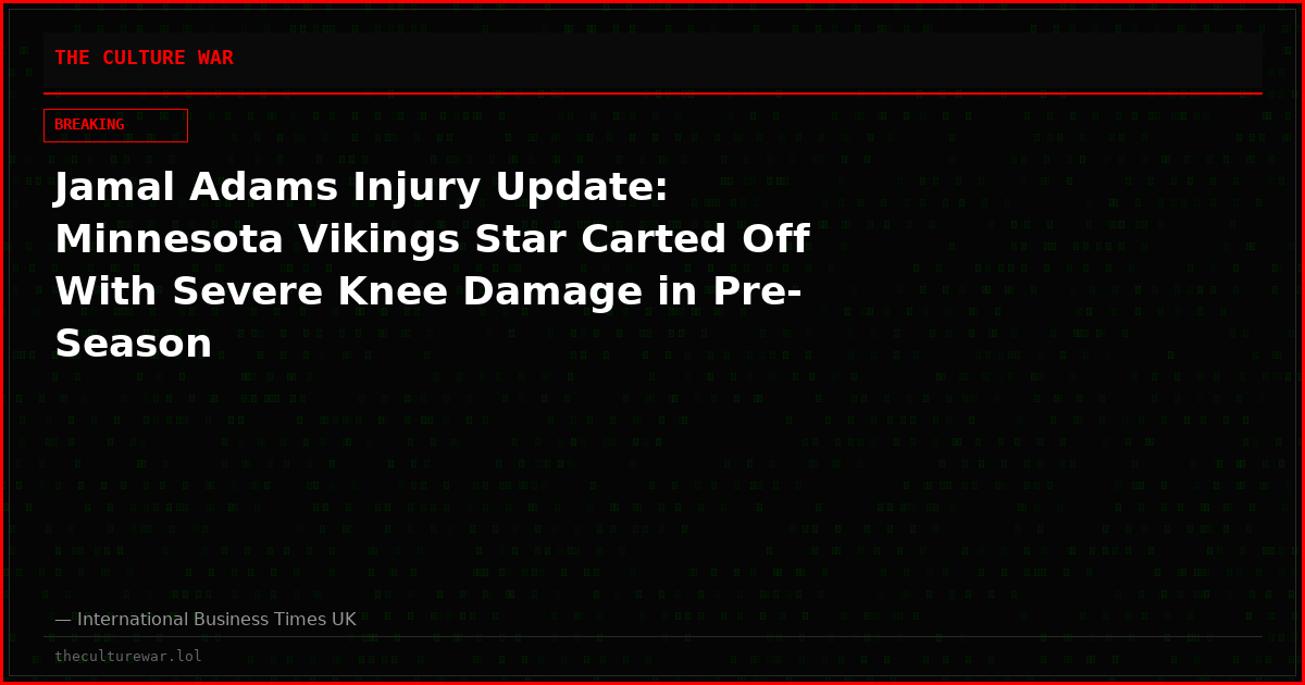 Jamal Adams Injury Update: Minnesota Vikings Star Carted Off With Severe Knee Damage in Pre-Season