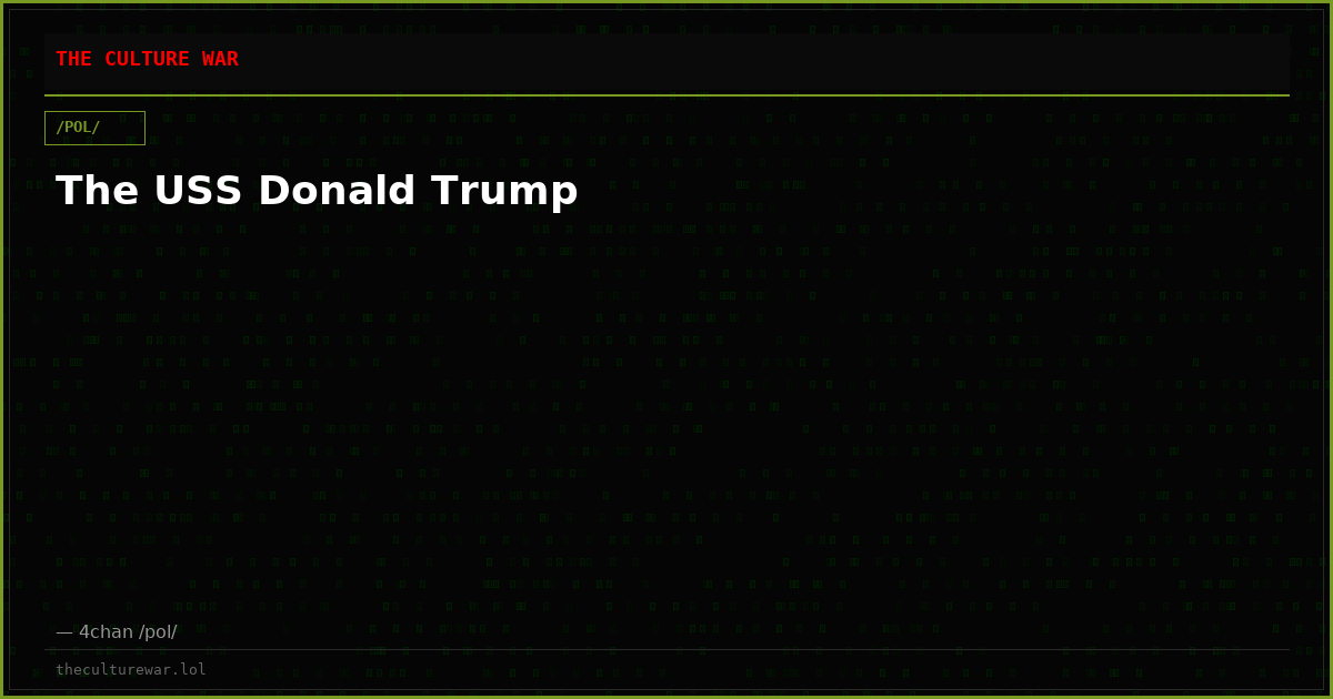 The USS Donald Trump