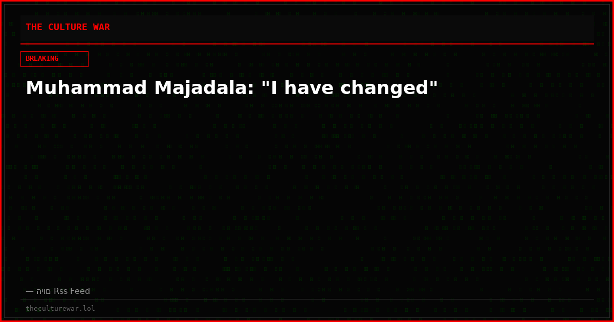 Muhammad Majadala: "I have changed"