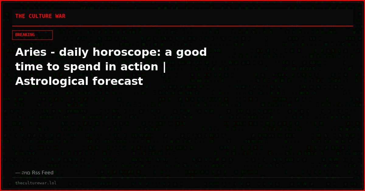 Aries - daily horoscope: a good time to spend in action | Astrological forecast