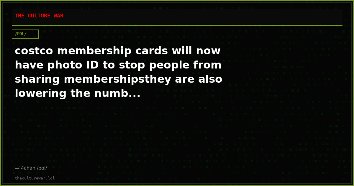 costco membership cards will now have photo ID to stop people from sharing membershipsthey are also lowering the numb...