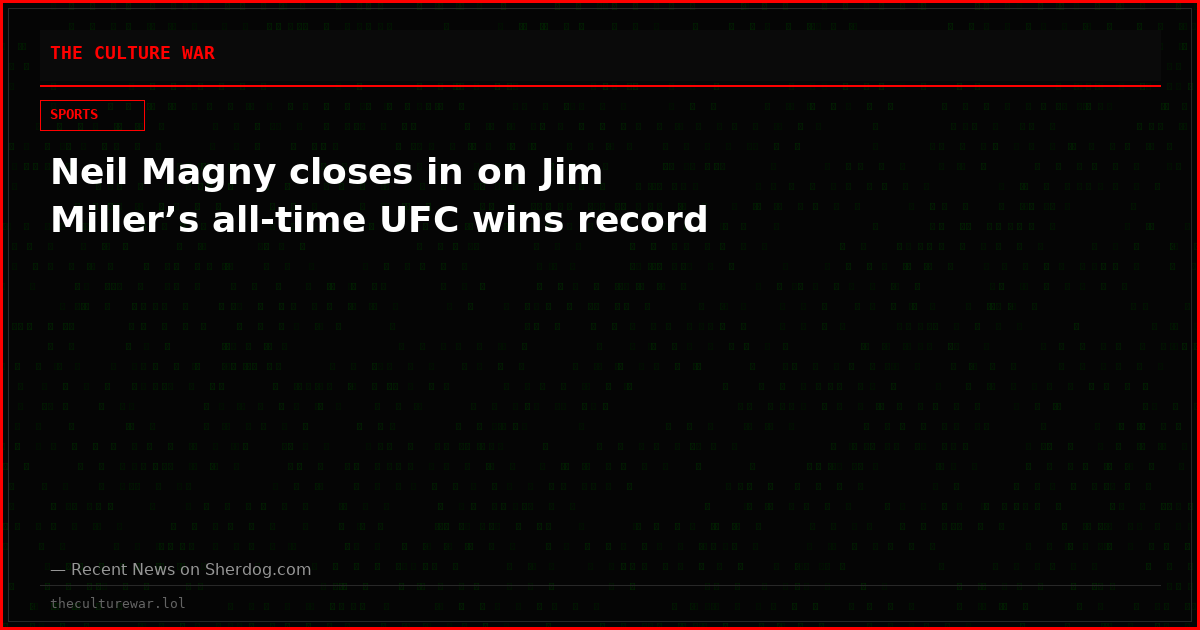 Neil Magny closes in on Jim Miller’s all-time UFC wins record