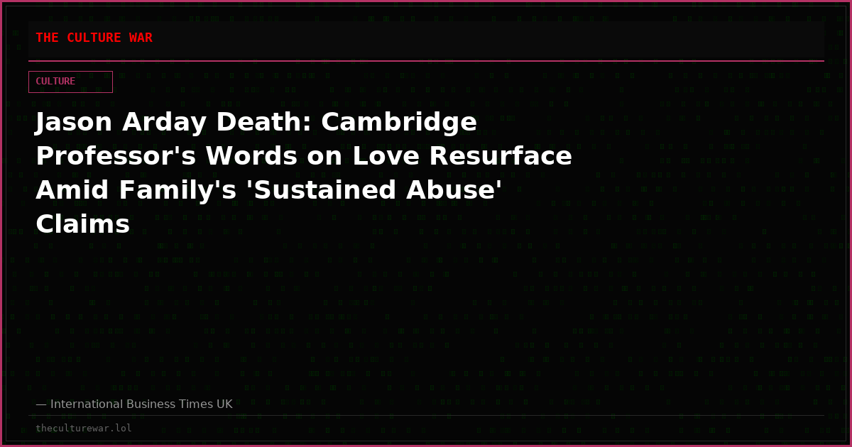 Jason Arday Death: Cambridge Professor's Words on Love Resurface Amid Family's 'Sustained Abuse' Claims