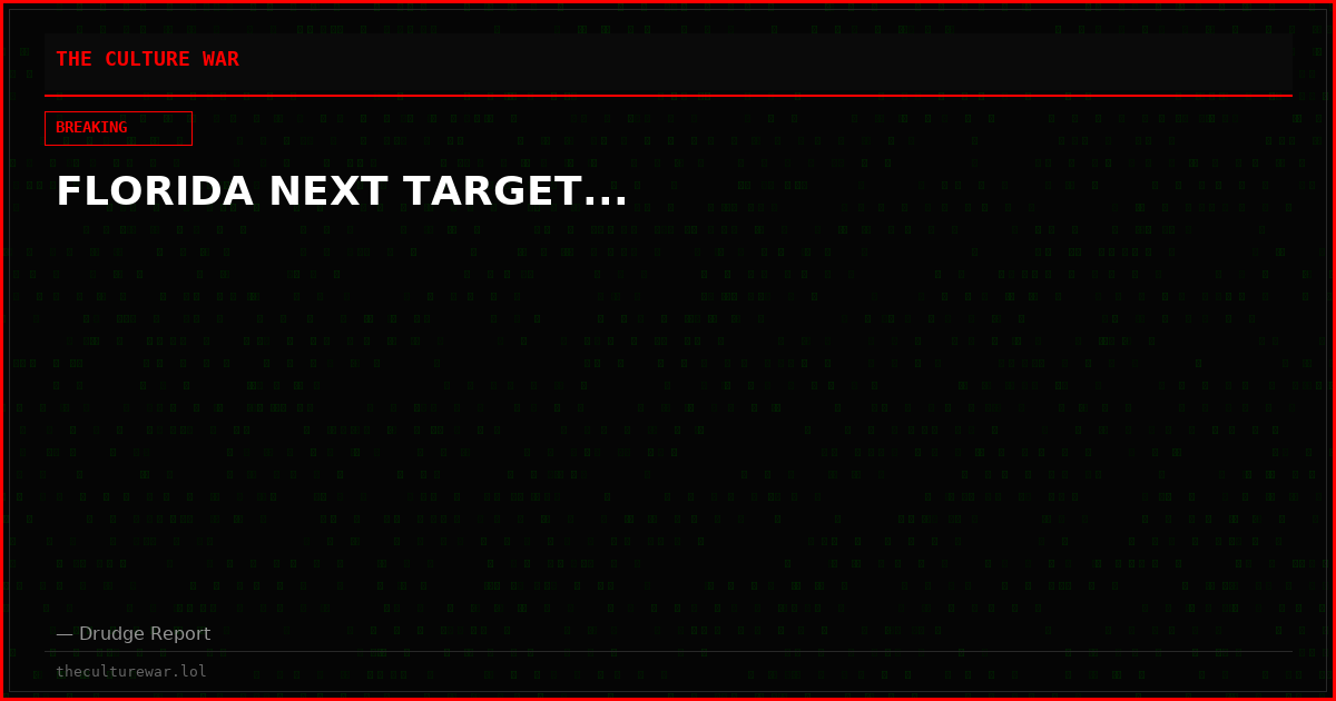 FLORIDA NEXT TARGET...