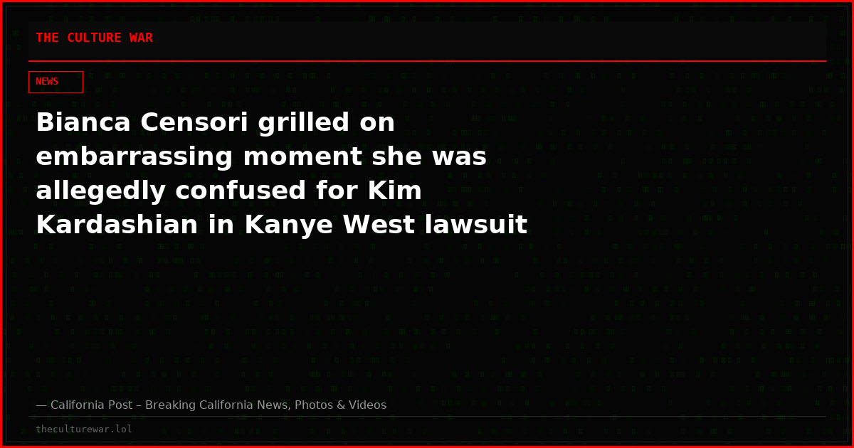 Bianca Censori grilled on embarrassing moment she was allegedly confused for Kim Kardashian in Kanye West lawsuit