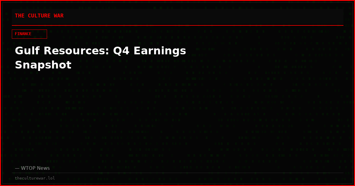 Gulf Resources: Q4 Earnings Snapshot