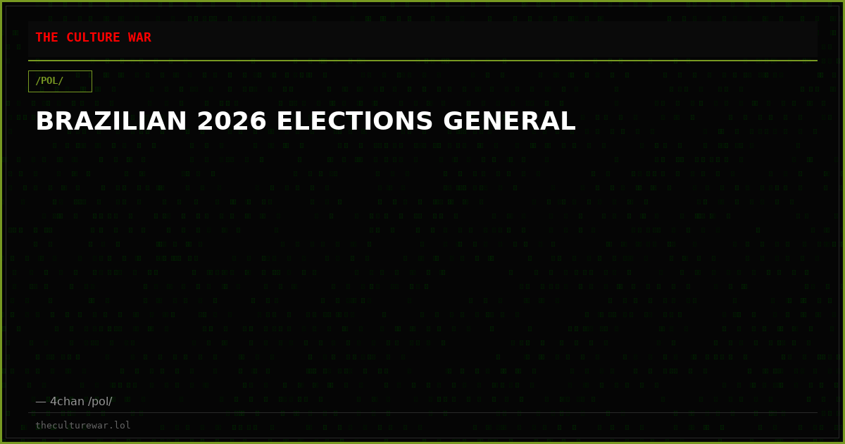 BRAZILIAN 2026 ELECTIONS GENERAL