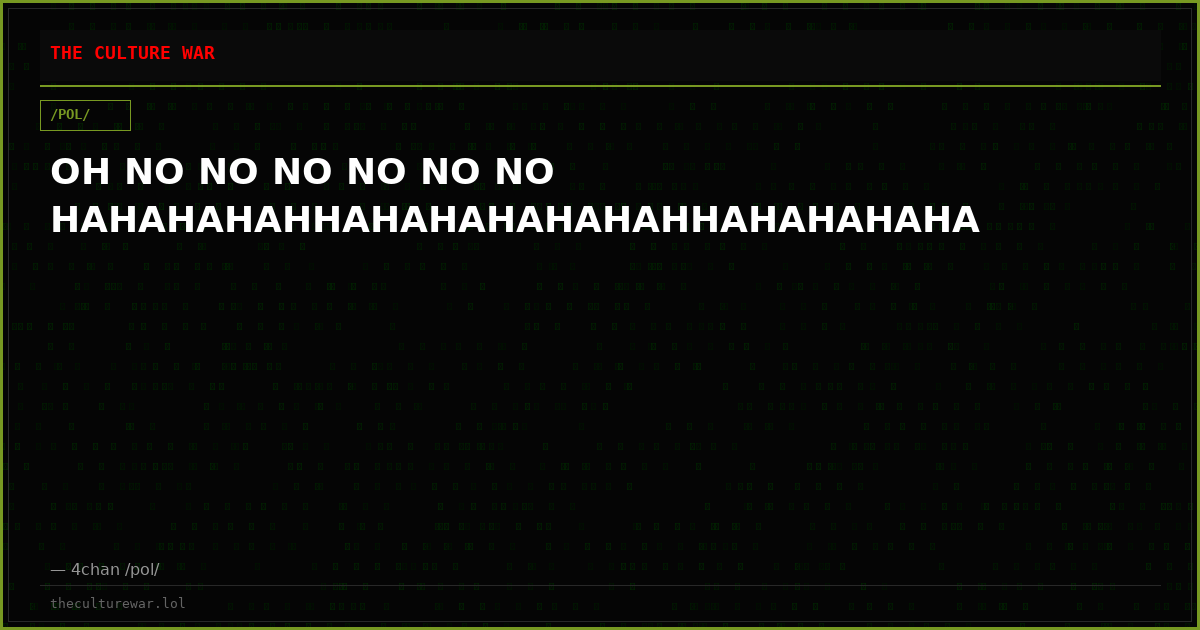 OH NO NO NO NO NO NO HAHAHAHAHHAHAHAHAHAHAHHAHAHAHAHA