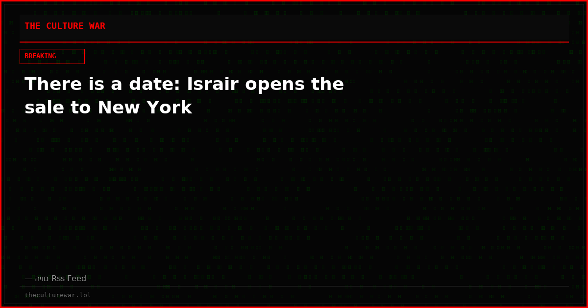 There is a date: Israir opens the sale to New York
