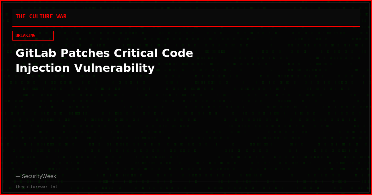 GitLab Patches Critical Code Injection Vulnerability