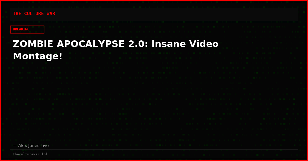 ZOMBIE APOCALYPSE 2.0: Insane Video Montage!