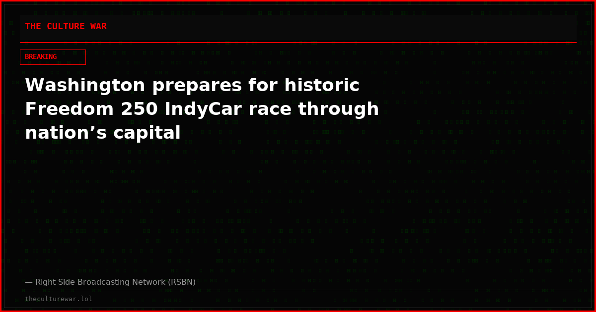 Washington prepares for historic Freedom 250 IndyCar race through nation’s capital