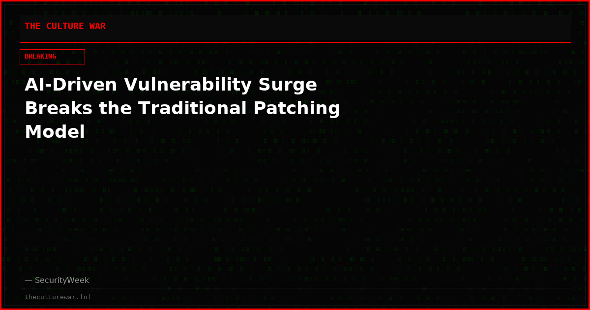 AI-Driven Vulnerability Surge Breaks the Traditional Patching Model