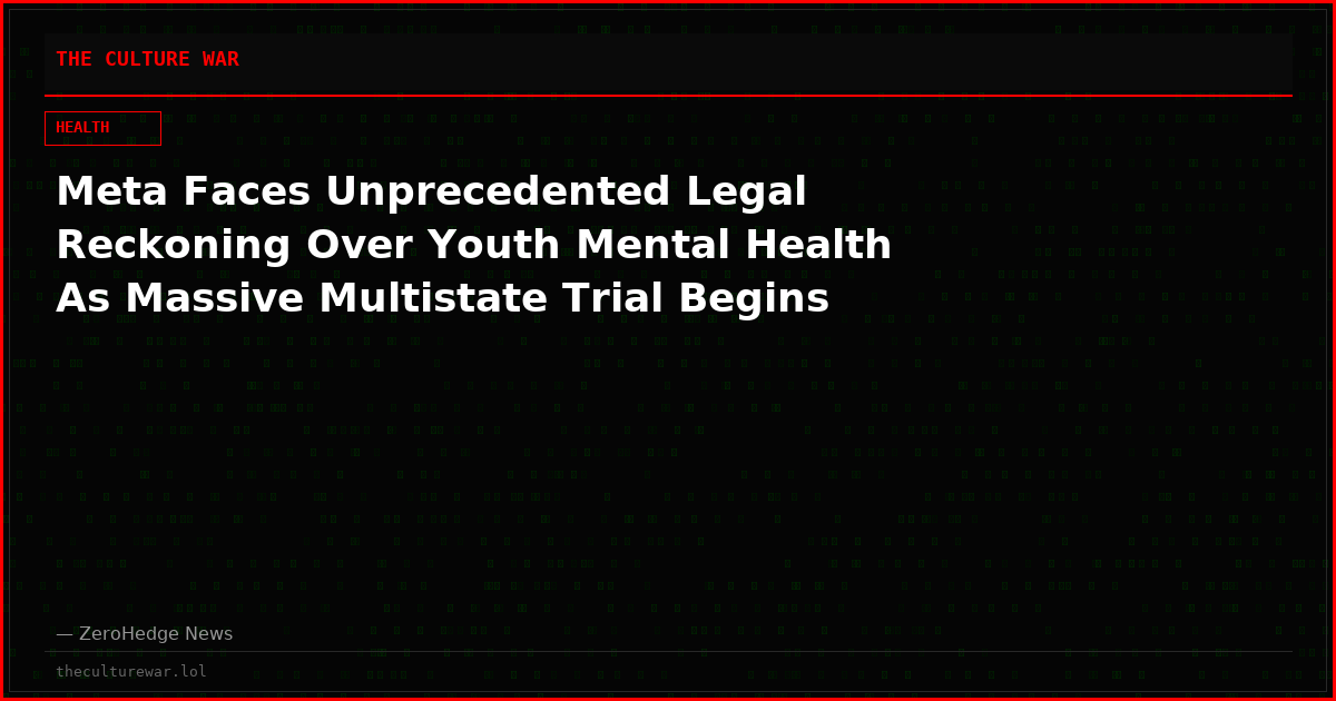 Meta Faces Unprecedented Legal Reckoning Over Youth Mental Health As Massive Multistate Trial Begins