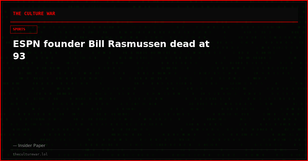 ESPN founder Bill Rasmussen dead at 93