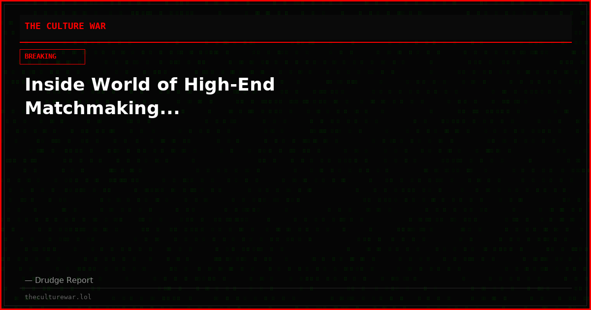 Inside World of High-End Matchmaking...