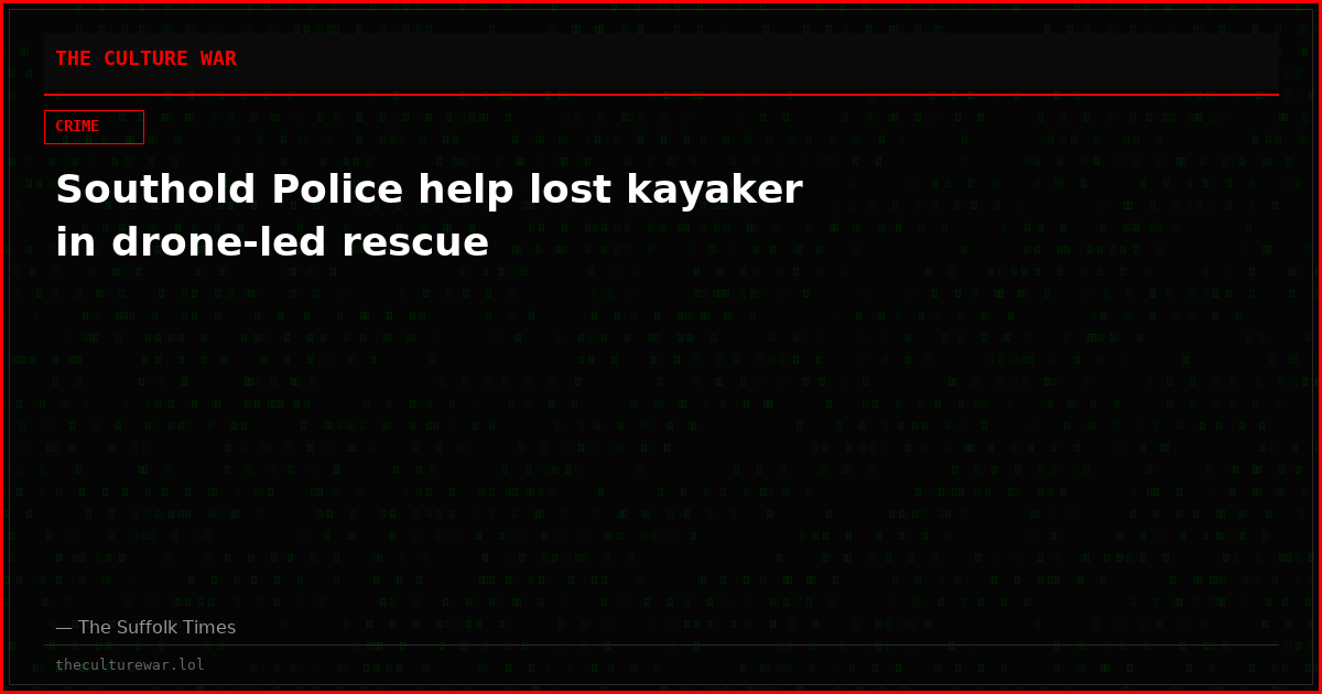 Southold Police help lost kayaker in drone-led rescue