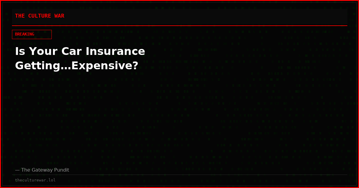 Is Your Car Insurance Getting…Expensive?