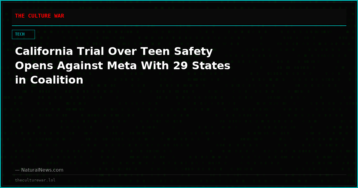 California Trial Over Teen Safety Opens Against Meta With 29 States in Coalition