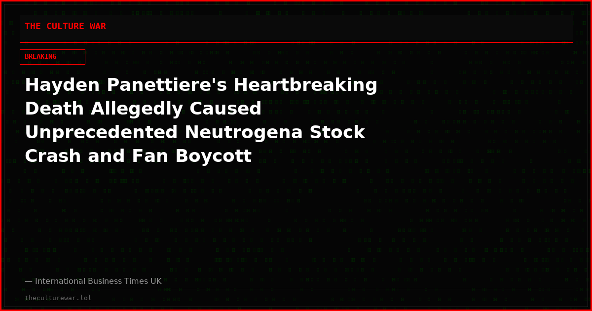 Hayden Panettiere's Heartbreaking Death Allegedly Caused Unprecedented Neutrogena Stock Crash and Fan Boycott