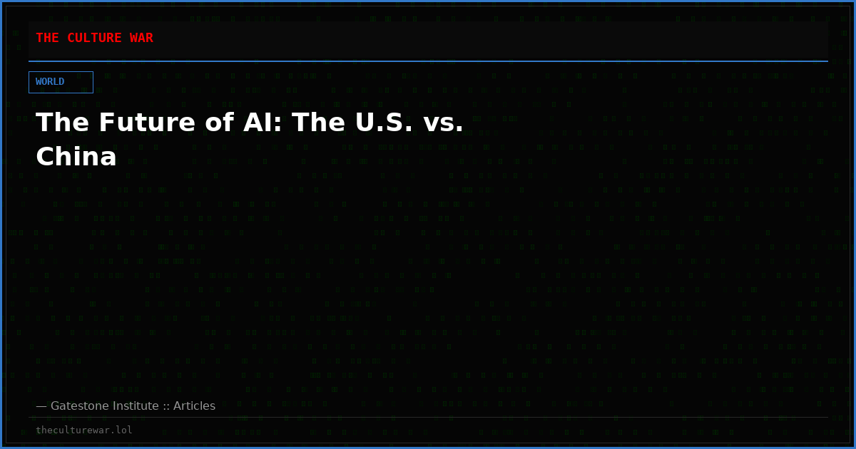 The Future of AI: The U.S. vs. China