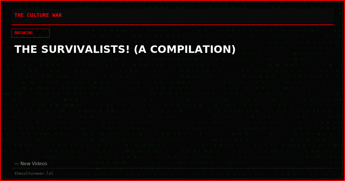 THE SURVIVALISTS! (A COMPILATION)