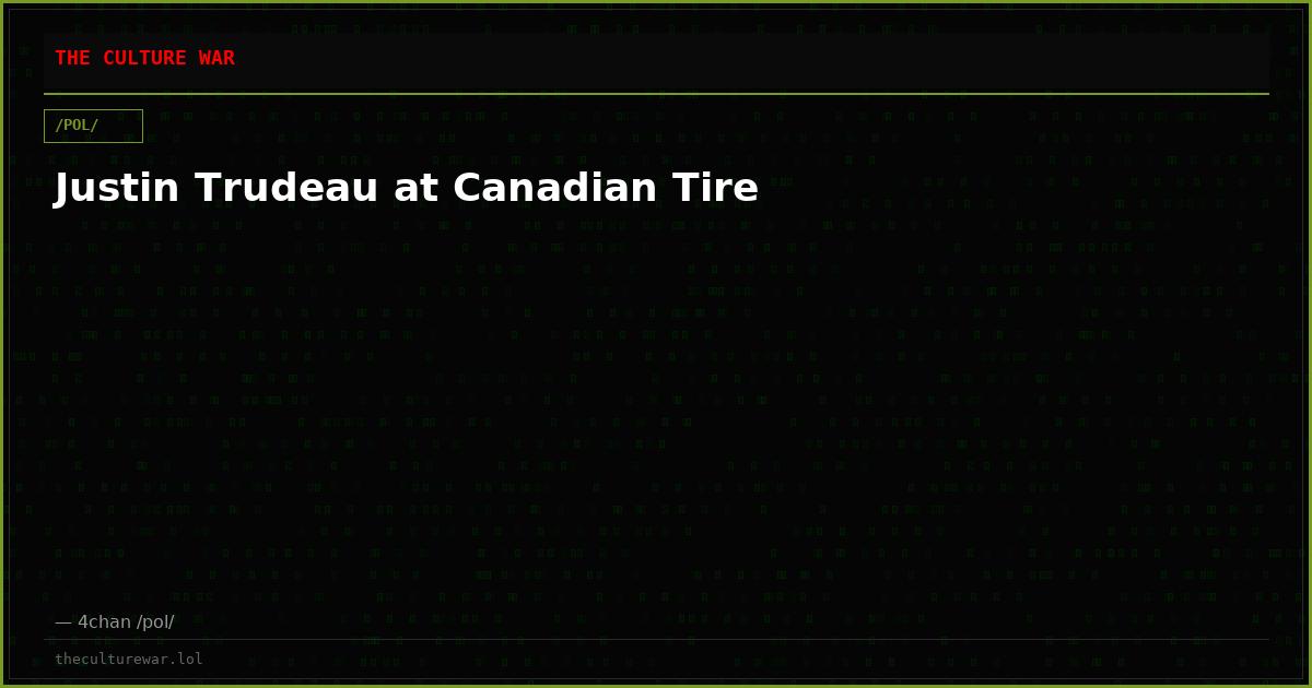 Justin Trudeau at Canadian Tire