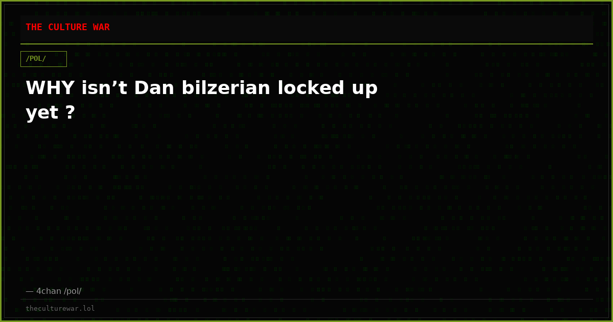 WHY isn’t Dan bilzerian locked up yet ?